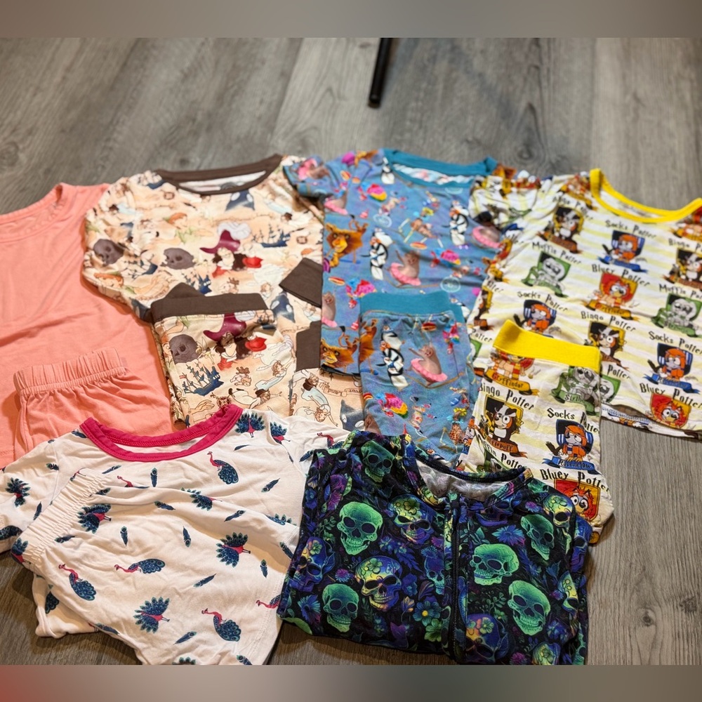 Bamboo pajamas lot 12/18 all in good used condition